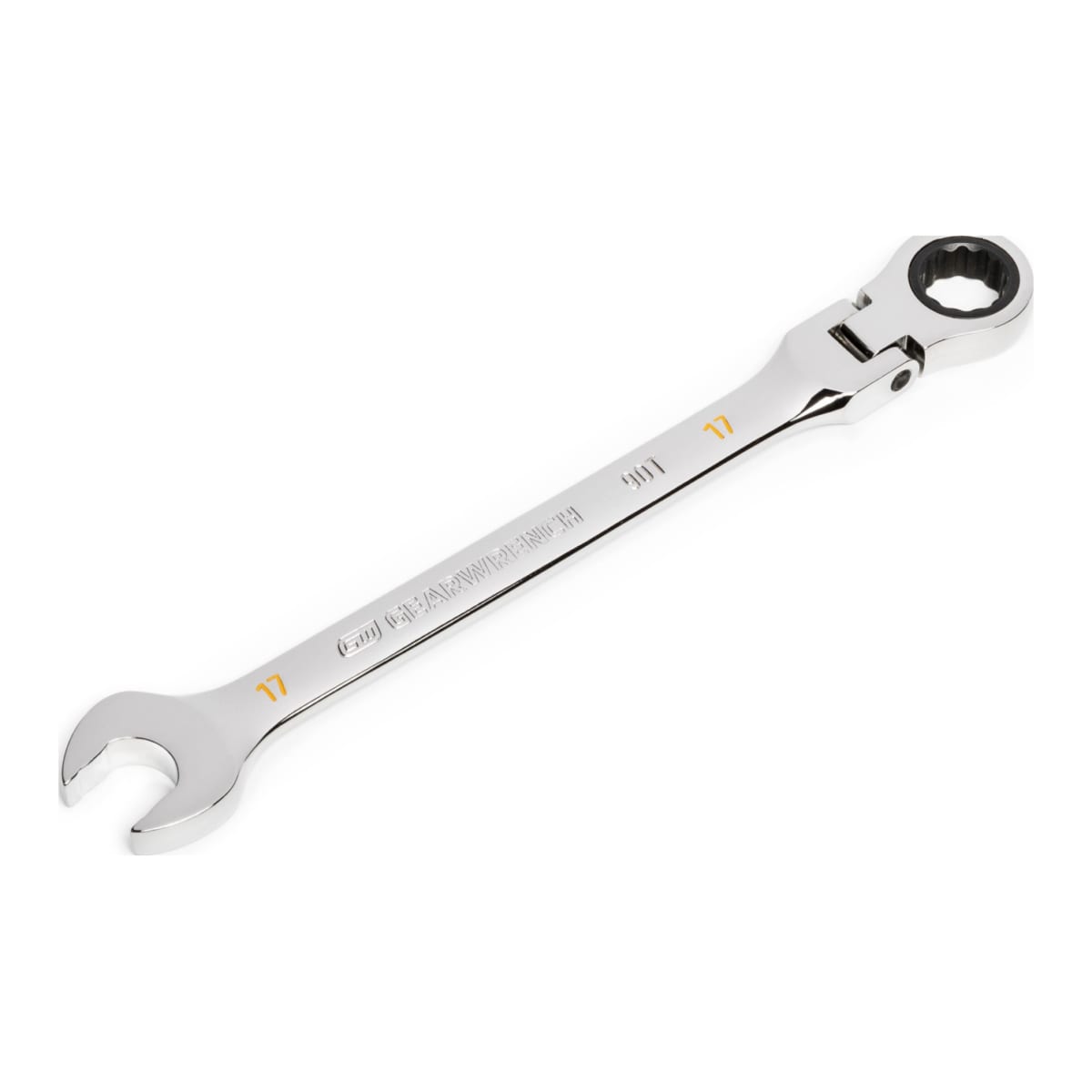 GearWrench 17mm Flex Head Ratcheting Wrench 254 x 38 x 11mm