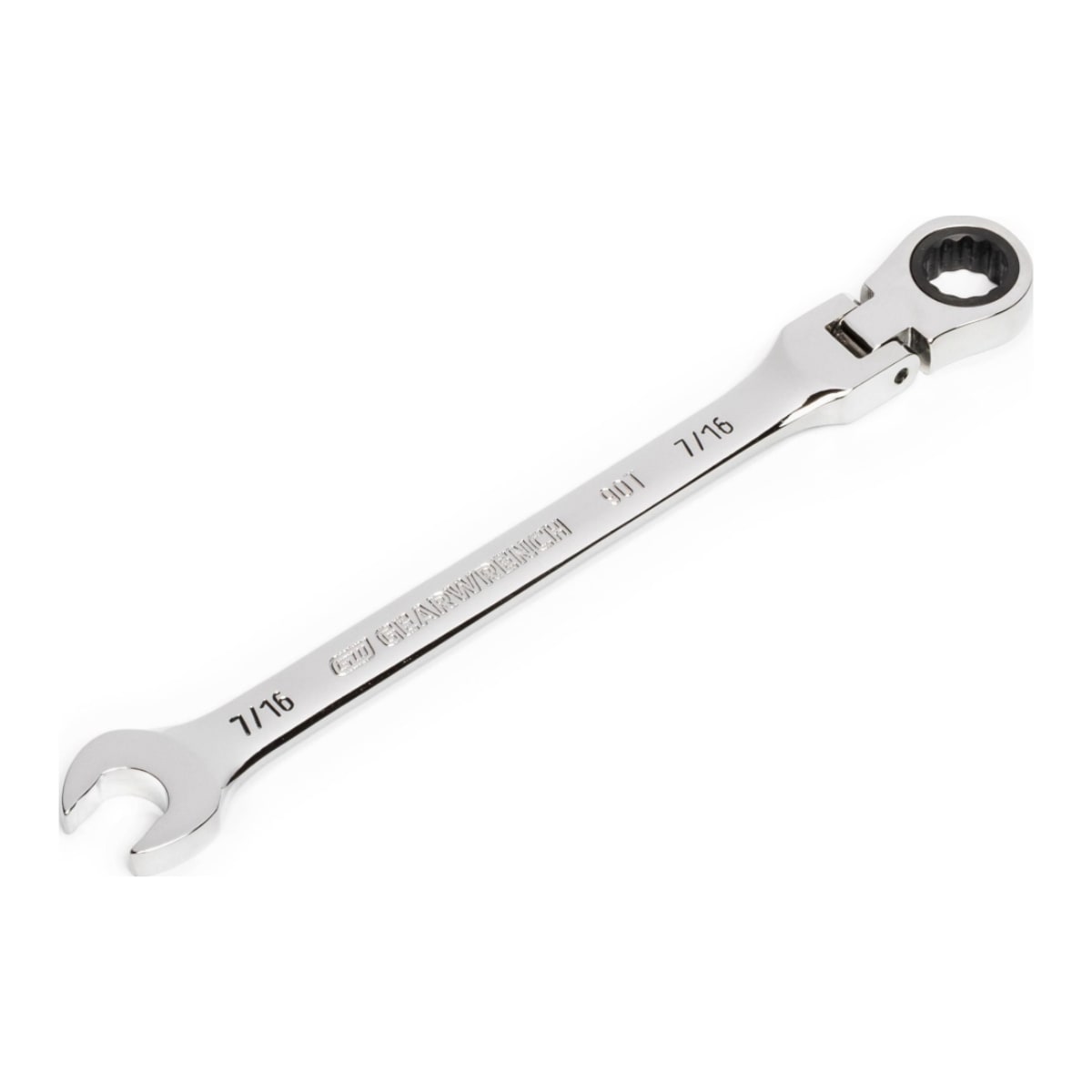 GearWrench 7/16" Flex Head Ratcheting Wrench 159 x 25 x 8mm