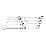 GearWrench Flex Head Ratcheting Wrench Set 315 x 132 x 97mm 10 (Piece)