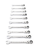 GearWrench Flex Head Ratcheting Wrench Set 315 x 132 x 97mm 10 (Piece)
