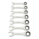 GearWrench SAE Stubby Ratcheting Wrench Set 157 x 81 x 30mm 7 (Piece)