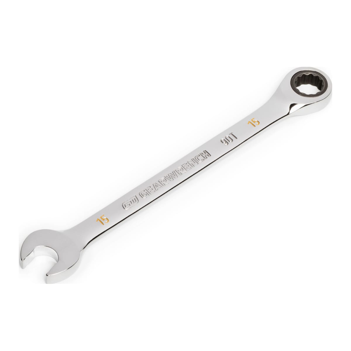 GearWrench 15mm 90T Combination Ratcheting Wrench 174 x 33 x 10mm
