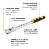 GearWrench 120XP Flex Handle Ratchet Set 448 x 122 x 34mm 2 (Piece)