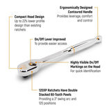 GearWrench 1/2" Drive 120XP Teardrop Ratchet 355 x 65 x 46mm