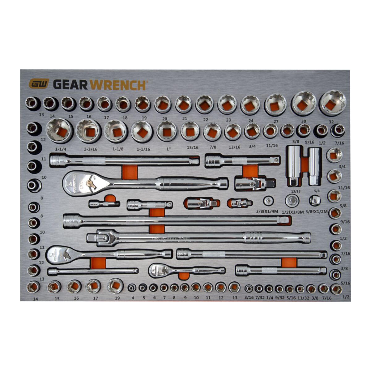 GearWrench Socket Set in EVA Tray 568 x 408 x 56mm 90 (Piece)