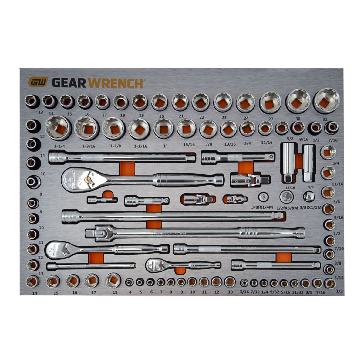 GearWrench Socket Set in EVA Tray 568 x 408 x 56mm 90 (Piece)