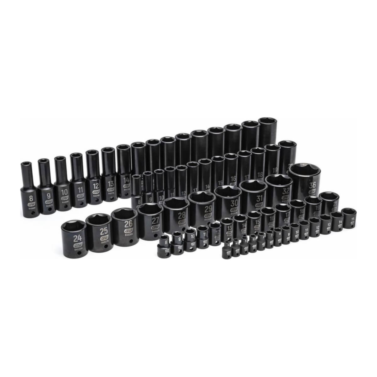 GearWrench 6Pt Impact Socket Set in Eva Tray 514 x 341 x 31mm 66 (Piece)