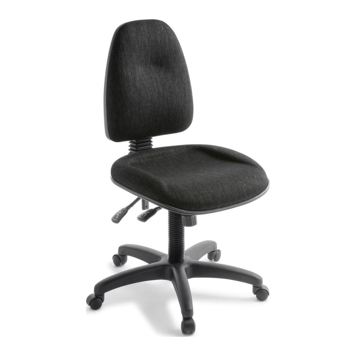 Eden Spectrum 3 Ergonomic Chair Long Wide Seat Keylargo Ebony fabric