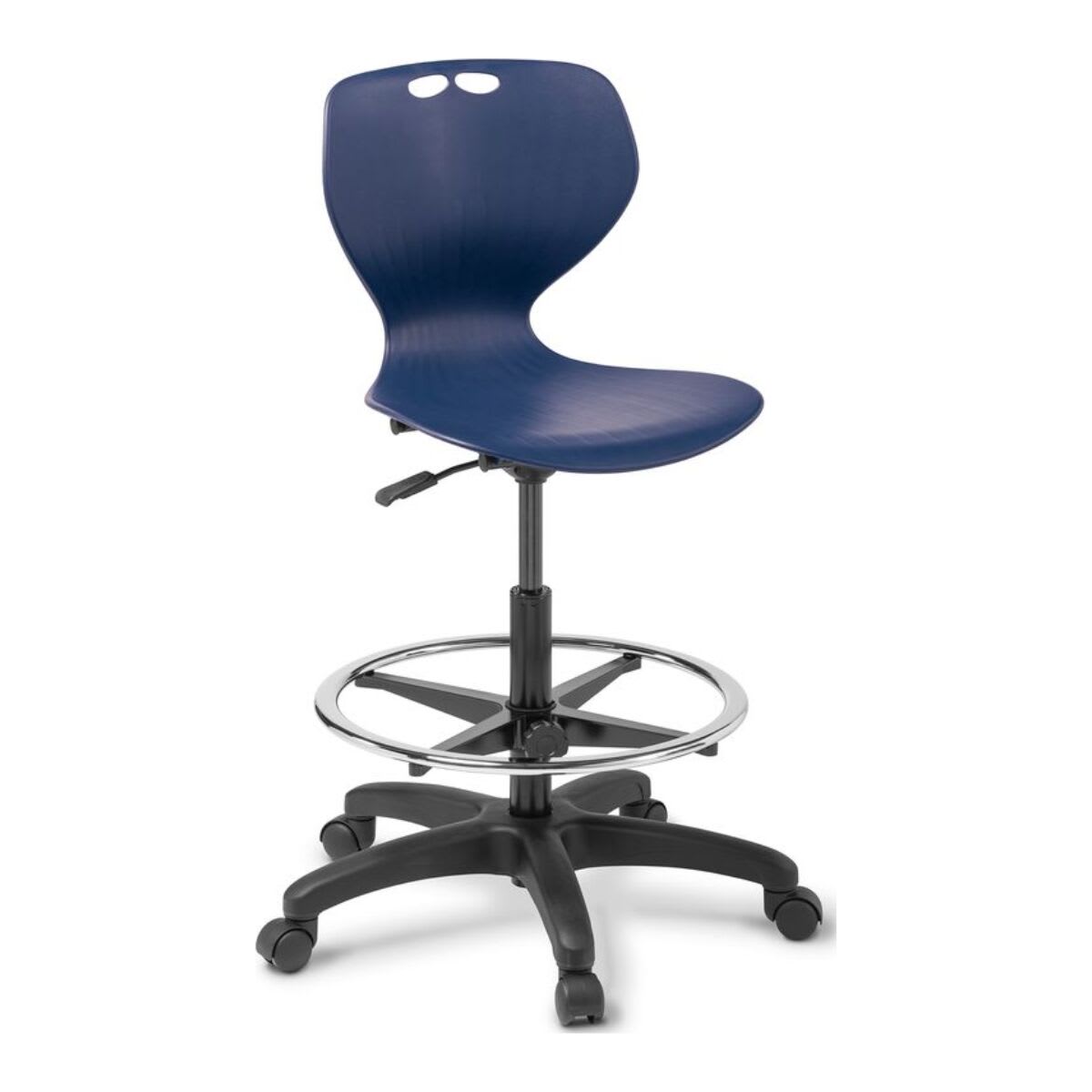 Eden Omni Navy Swivel with Architectural Base