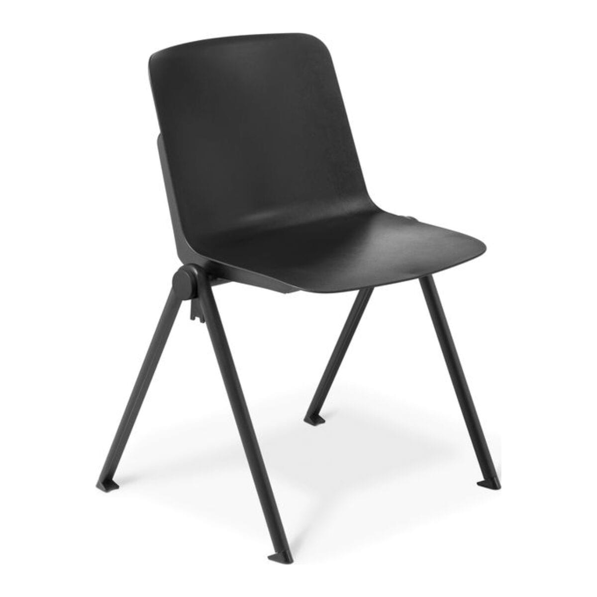 Eden Scout 4-Leg Black Stacker Chair