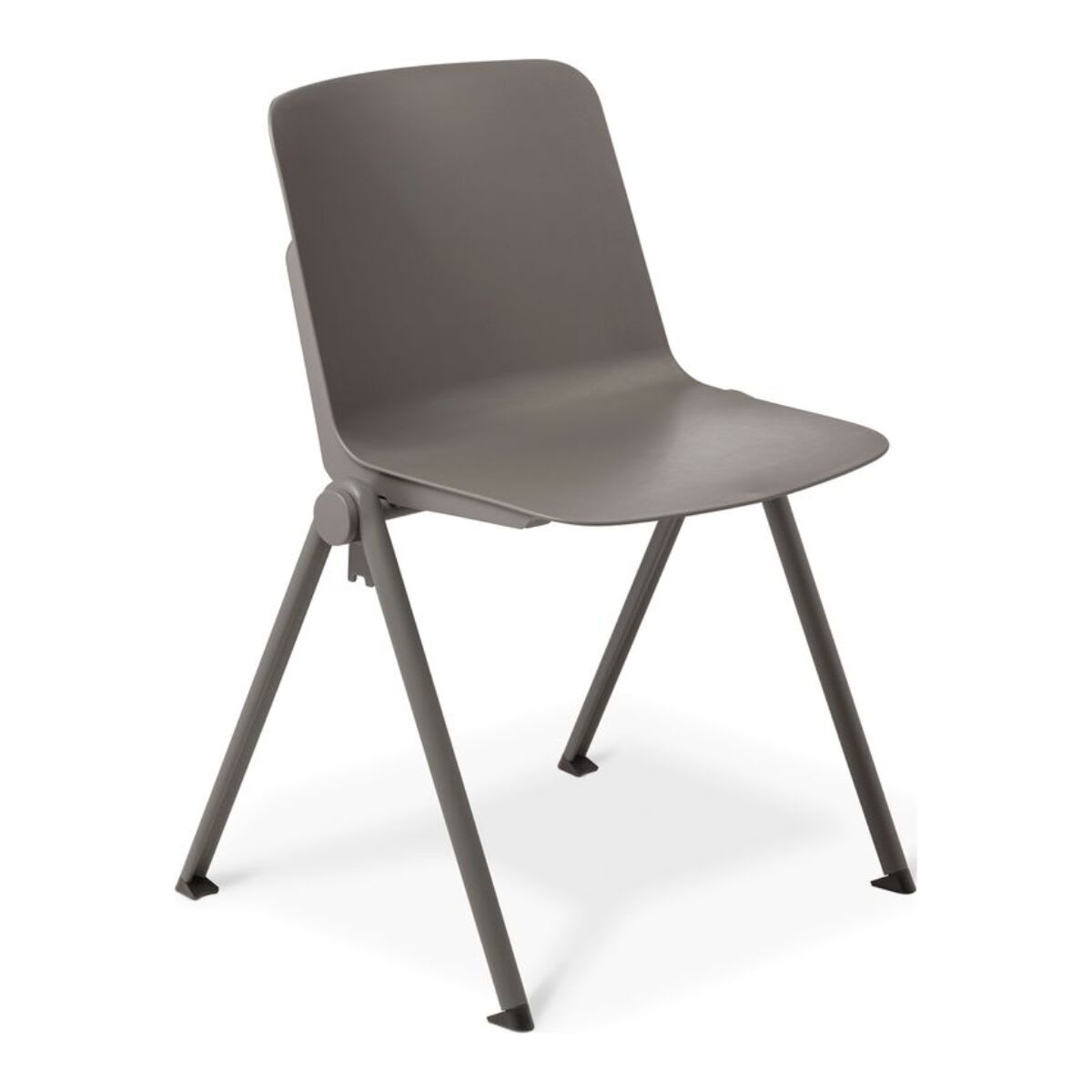 Eden Scout 4-Leg Grey Stacker Chair