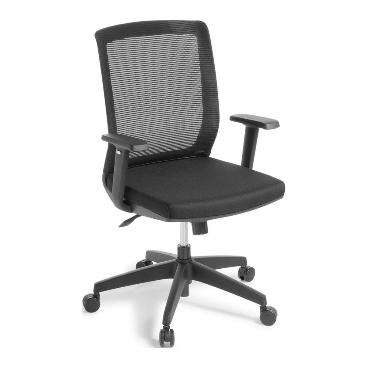 Eden Media Black Fabric Boardroom Mesh Chair