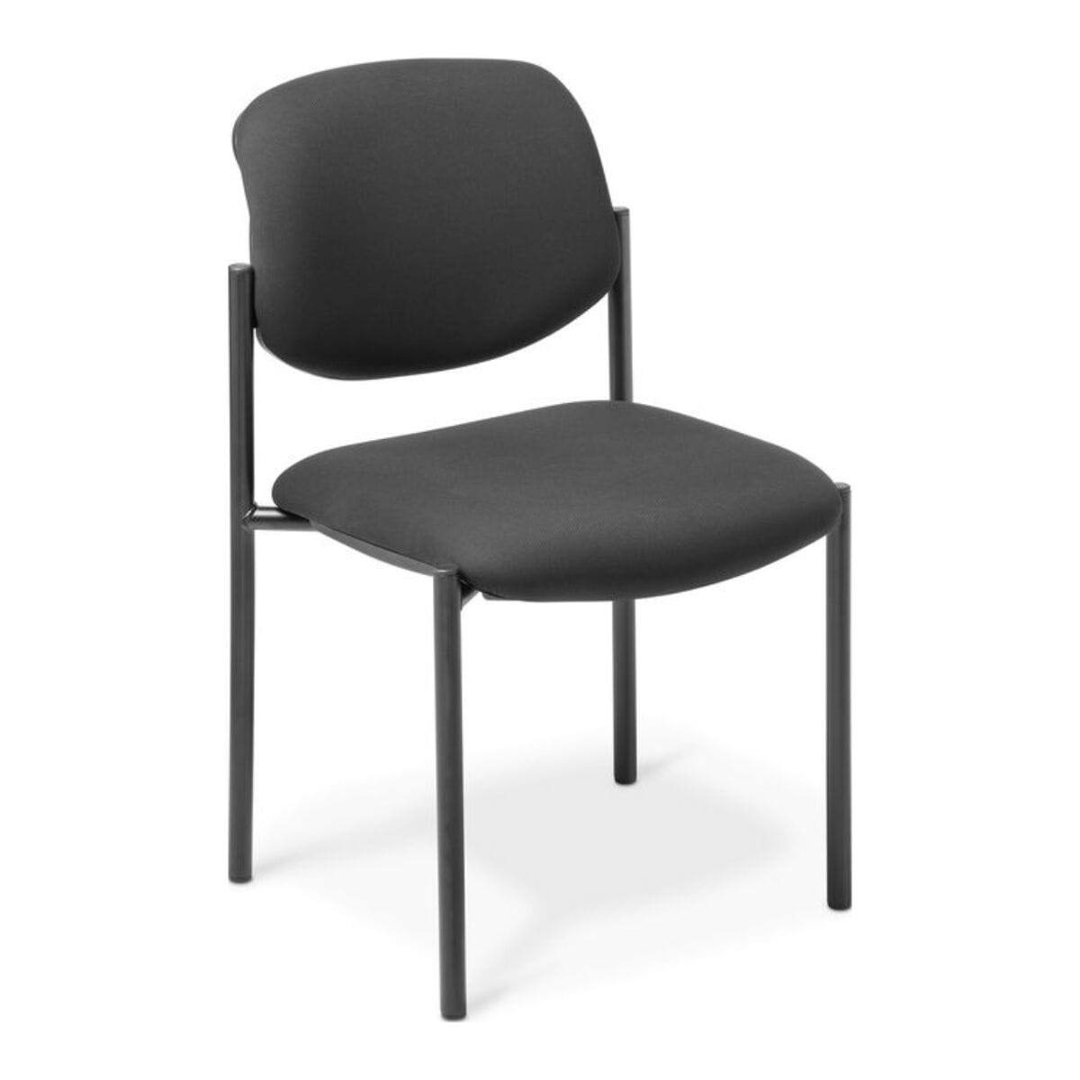 Eden Pause Black Fabric Visitor Chair