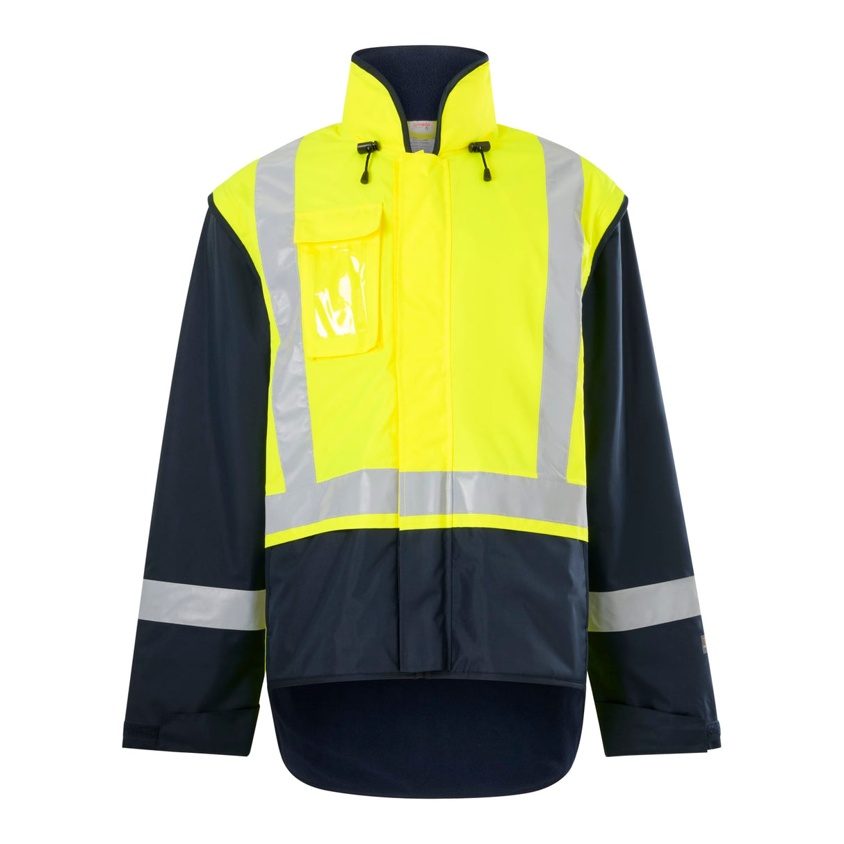 Tornado Essentials, Zip Off Sleeve Jacket, T01913 - Yellow/Navy