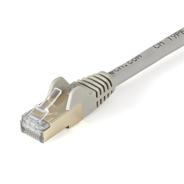 1.5 m CAT6a Cable - Grey RJ45 Shielded Patch Cord - Snagless