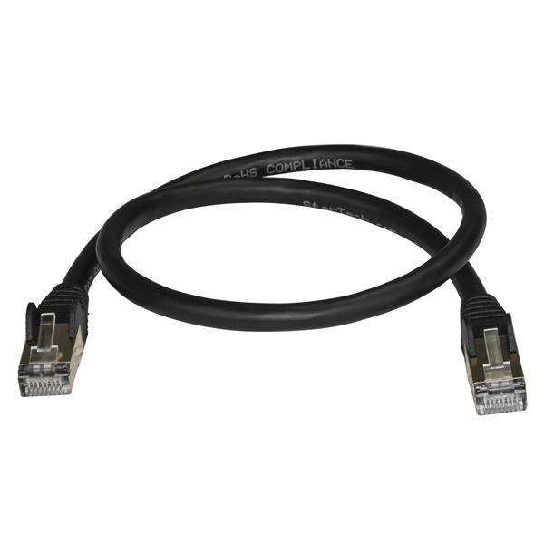 Cat6a Ethernet Cable - Shielded (STP) - 0.5 m, Black