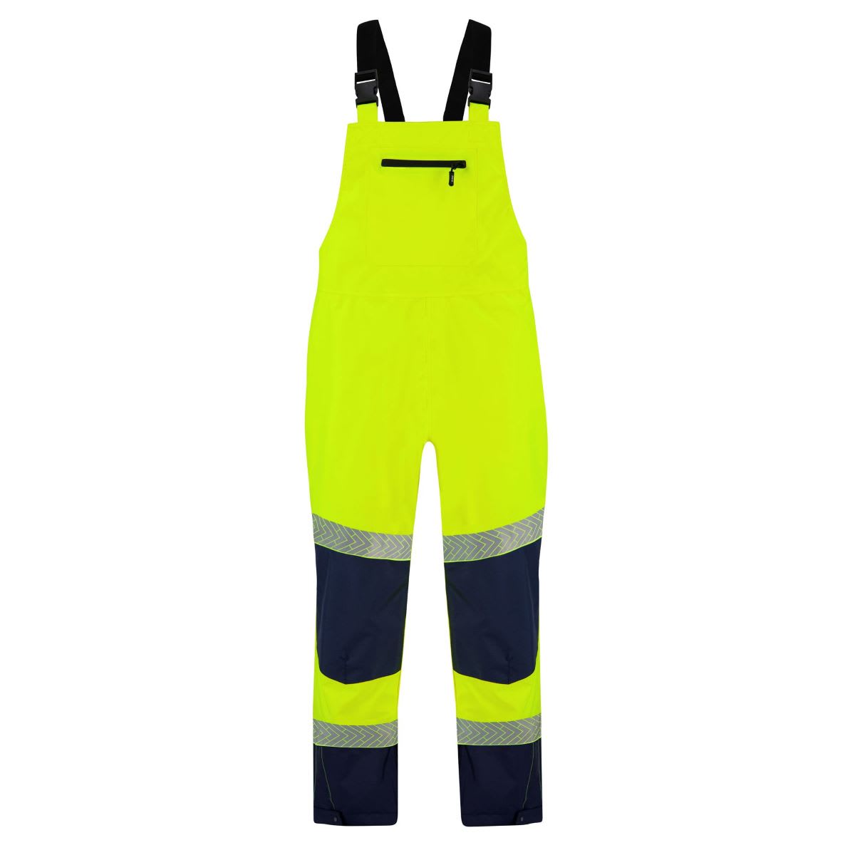 Bison Stamina Eco HiVis Taped Bib O/Trouser 122053 - Yellow/Navy