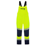 Bison Stamina Eco HiVis Taped Bib O/Trouser 122053 - Yellow/Navy