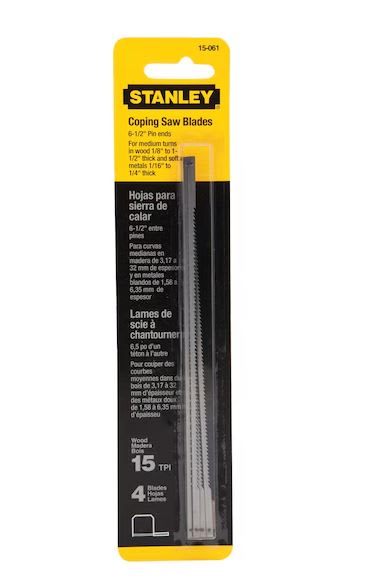 Stanley Coping Saw Blades 4 (Pack)