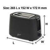 Nero 2 Slice Black Toaster