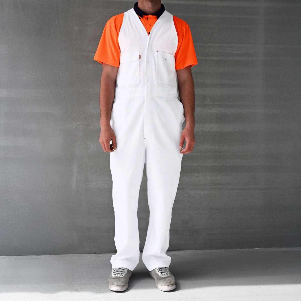 Esko, Cotton Easy Action Overall, AOVER100 - White