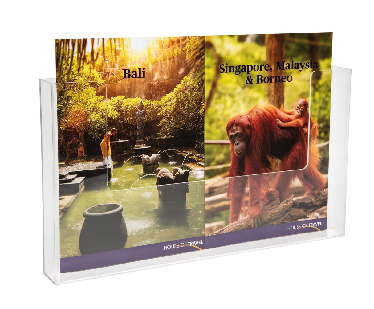 Wall Mount A3 Landscape Brochure Holder - Boyd