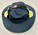 Surf brim sunhat with side earmuff access - Navy