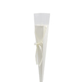 White Kraft Flower Cone Pack of 12