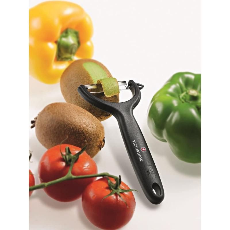 Victorinox Tomato & Kiwi Peeler - Micro Serrated Double Edge - Black