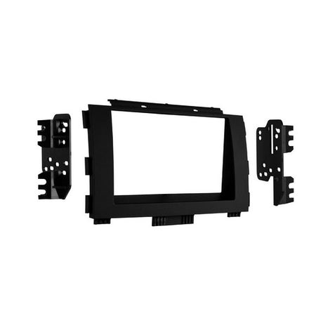 Facia Double Din kit for Kia Carnival, designed for 2015+ models, made of durable ABS plastic with a sleek dashboard finish.