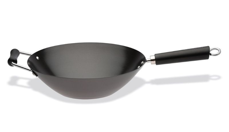Wok - Ken Hom Excellence Non Stick Carbon Steel (35cm)