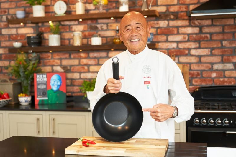 Wok - Ken Hom Excellence Non Stick Carbon Steel (35cm)