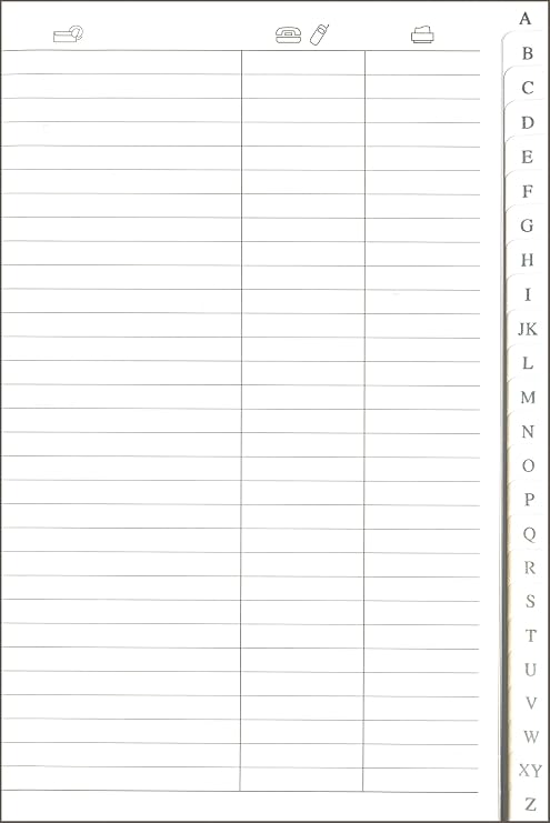NUMBERS ADDRESS BOOK POCKET VIOLET BLUE