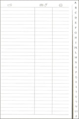 NUMBERS ADDRESS BOOK POCKET VIOLET BLUE