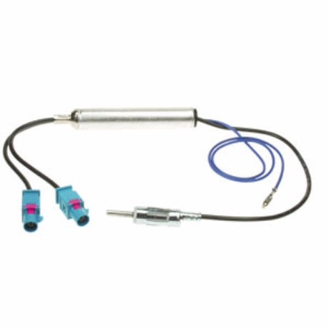 Aerial Adaptor Lead Euro Multifit by AERPRO connects dual Fakra antennas for enhanced car audio reception.