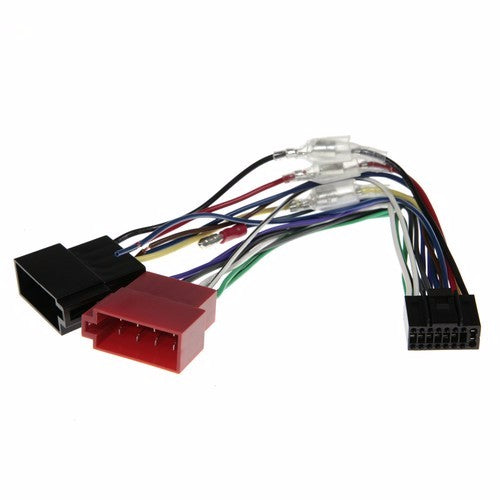 Harness AERPRO for connecting Kenwood audio systems to ISO with 16-pin plug and SWC input wire.