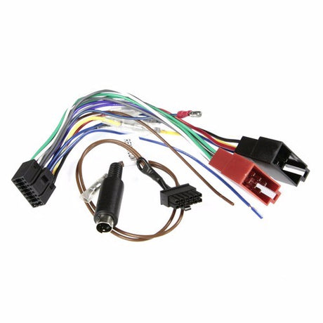 Kenwood To ISO harness by AERPRO connects head units to vehicle wiring with 16 pin plug and steering wheel control functionality.