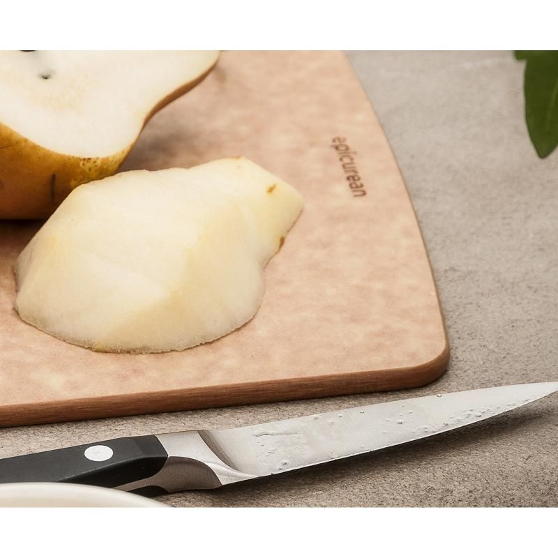 Natural Epicurean Kitchen Cutting Board, 20x15x0.6cm, lightweight, knife-friendly, dishwasher safe, eco-friendly design.