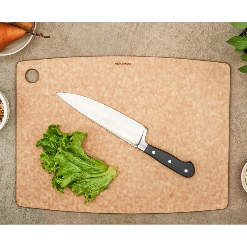 Natural Epicurean Kitchen Cutting Board (44x33x0.6cm) featuring a knife-friendly, dishwasher safe, heat-resistant surface.