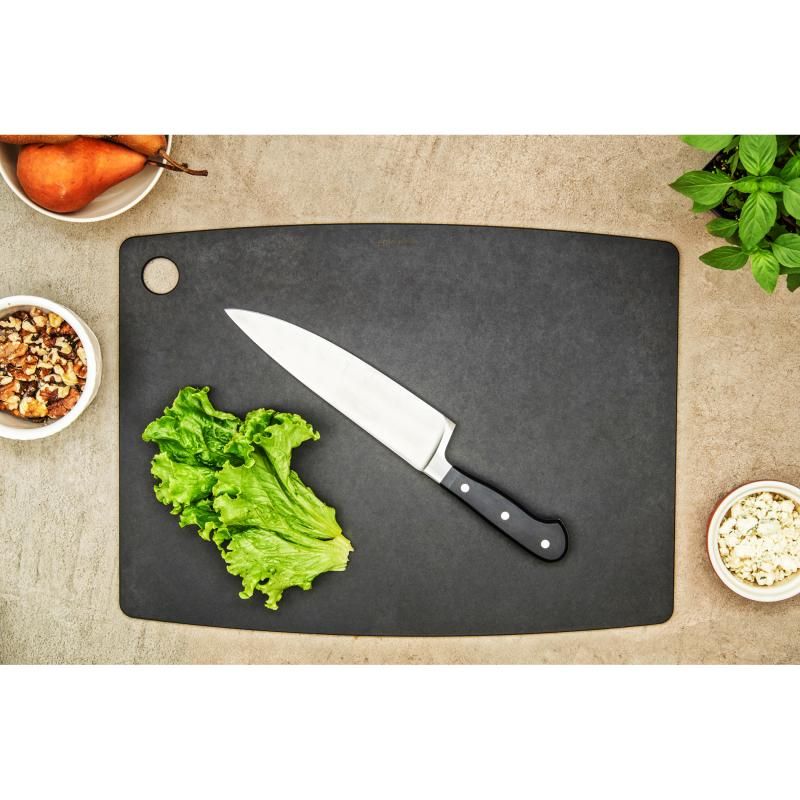 Epicurean Kitchen Cutting Board Slate, 44x33x0.6cm, eco-friendly, knife-friendly, heat resistant, and dishwasher safe.