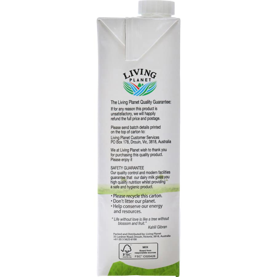 Living Planet Goats Milk  Carton 1L