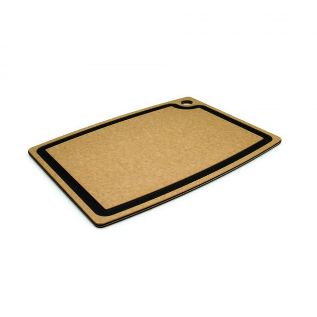 Natural Epicurean Gourmet Cutting Board, 37x29x0.95cm, featuring juice groove, knife-friendly, heat resistant, eco-friendly design.