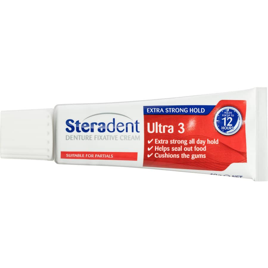 Steradent Ultra 3 Denture Adhesive Fixative Cream 40g