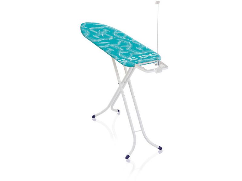 Leifheit Airboard Medium Compact Ironing Board with Thermo Reflective cover, ultra-light design, height-adjustable up to 98 cm.