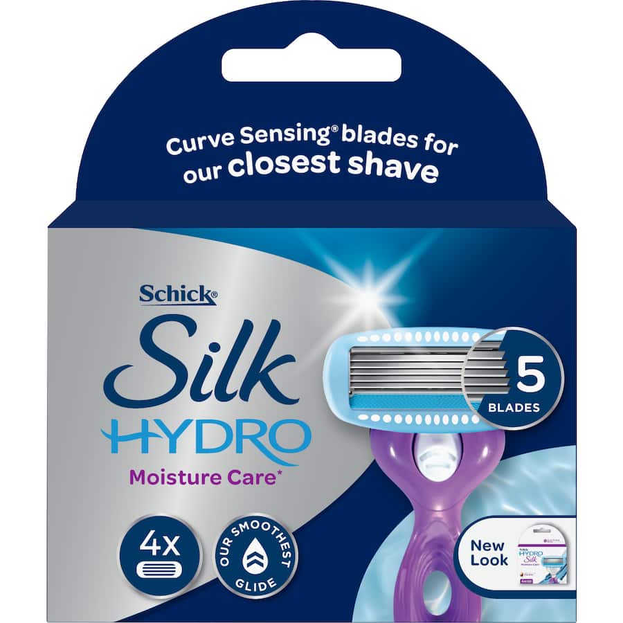 Schick Hydro Silk Razor Blades  4pack