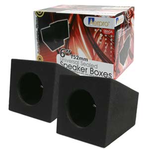 Speaker Box Sealed 6in Pair - Aerpro