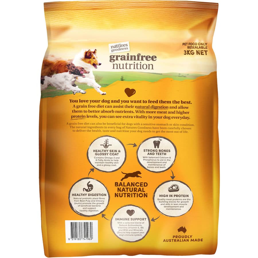 Natures Goodness Grain Free Dry Dog Food Chicken, Duck & Vegetables