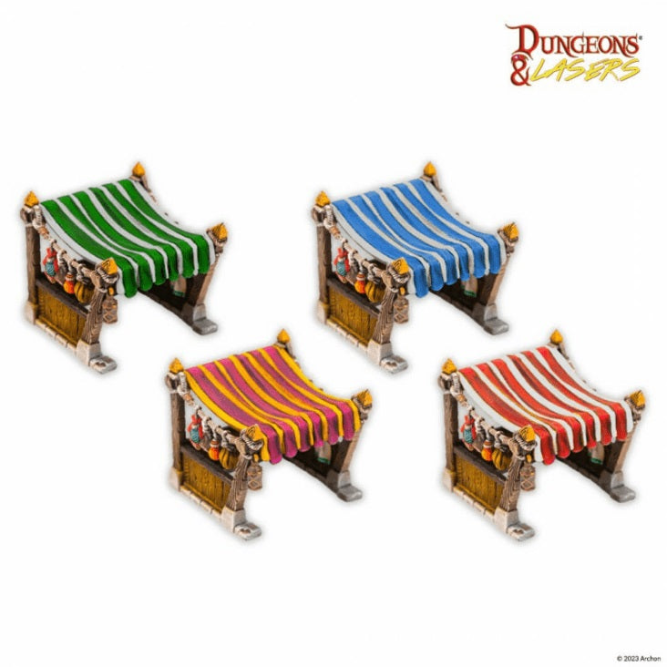 Dungeons & Lasers: Expansion Bits - Market Stalls Set