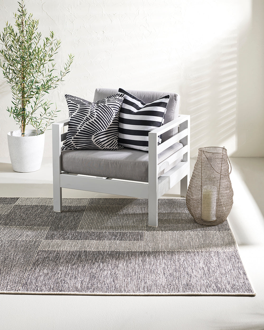 Floor Rug - Cape Cod Ardmore Black (200 x 290cm) - OLLO