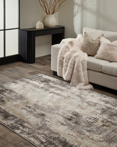 Floor Rug - Juniper Taupe/Black (160 x 230cm) - OLLO